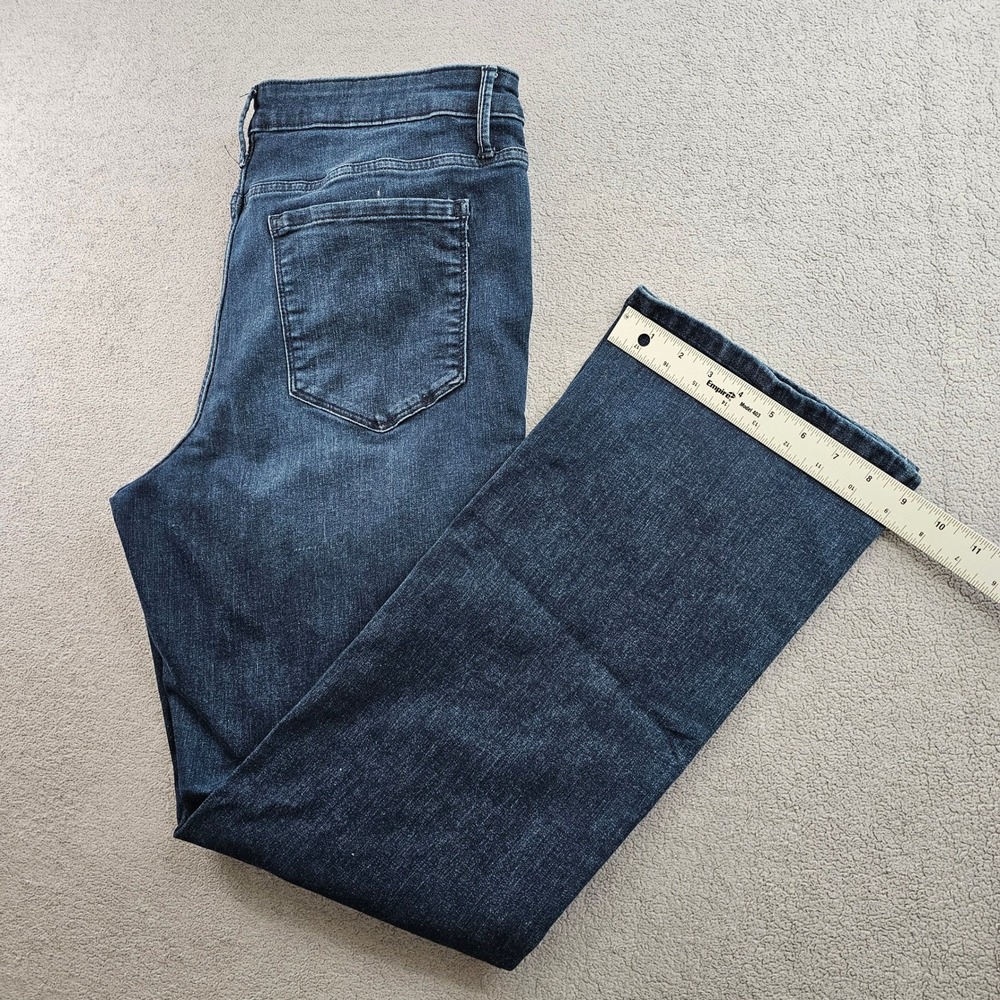 Simply Vera Vera Wang Bootcut Jeans Women's 16R‎ Blue Denim Dark Wash Stretch - Picture 13 of 15